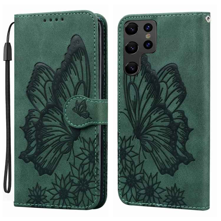 Retro Skin Feel Butterflies Embossing Horizontal Flip Leather Phone Case, For Samsung Galaxy S26+ 5G, For Samsung Galaxy S26 Ultra 5G, For Samsung Galaxy S26 5G, For Samsung Galaxy S25 FE 5G, For Samsung Galaxy S25 5G, For Samsung Galaxy S25+ 5G       ...