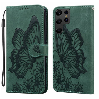 Retro Skin Feel Butterflies Embossing Horizontal Flip Leather Phone Case, For Galaxy S26 FE 5G, For Samsung Galaxy S26+ 5G, For Samsung Galaxy S26 Ultra 5G, For Samsung Galaxy S26 5G, For Samsung Galaxy S25 FE 5G, For Samsung Galaxy S25 5G             ...