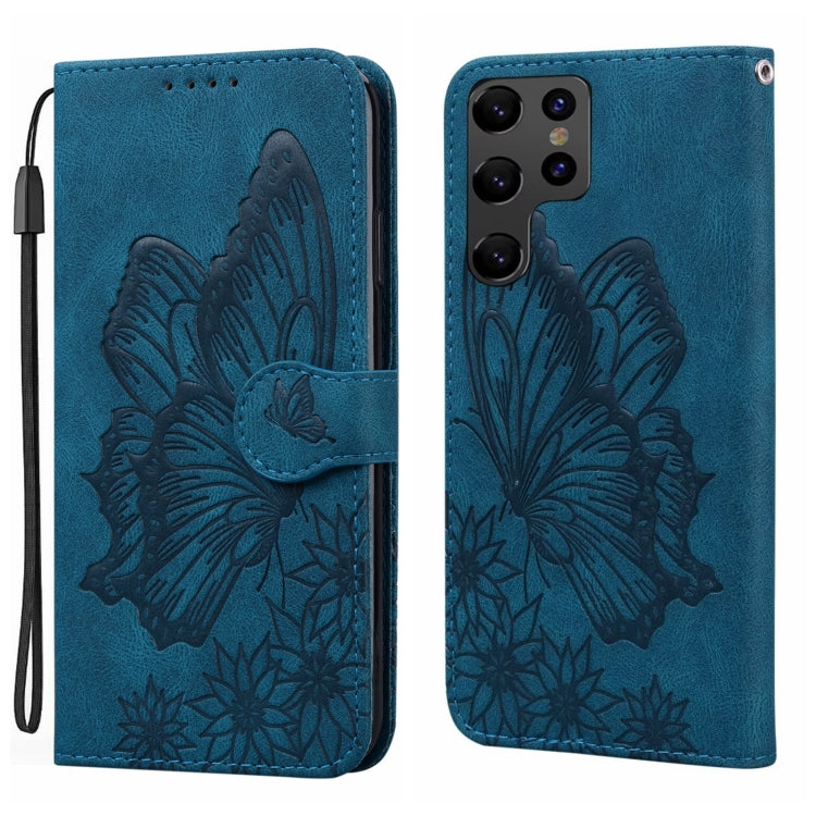 Retro Skin Feel Butterflies Embossing Horizontal Flip Leather Phone Case, For Galaxy S26 FE 5G, For Samsung Galaxy S26+ 5G, For Samsung Galaxy S26 Ultra 5G, For Samsung Galaxy S26 5G, For Samsung Galaxy S25 FE 5G, For Samsung Galaxy S25 5G             ...