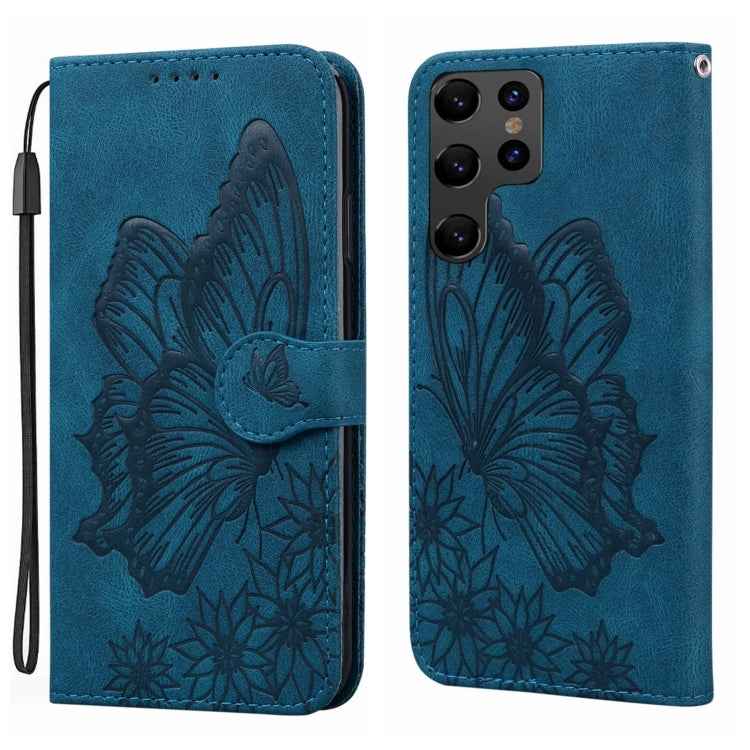 Retro Skin Feel Butterflies Embossing Horizontal Flip Leather Phone Case, For Samsung Galaxy S26+ 5G, For Samsung Galaxy S26 Ultra 5G, For Samsung Galaxy S26 5G, For Samsung Galaxy S25 FE 5G, For Samsung Galaxy S25 5G, For Samsung Galaxy S25+ 5G       ...