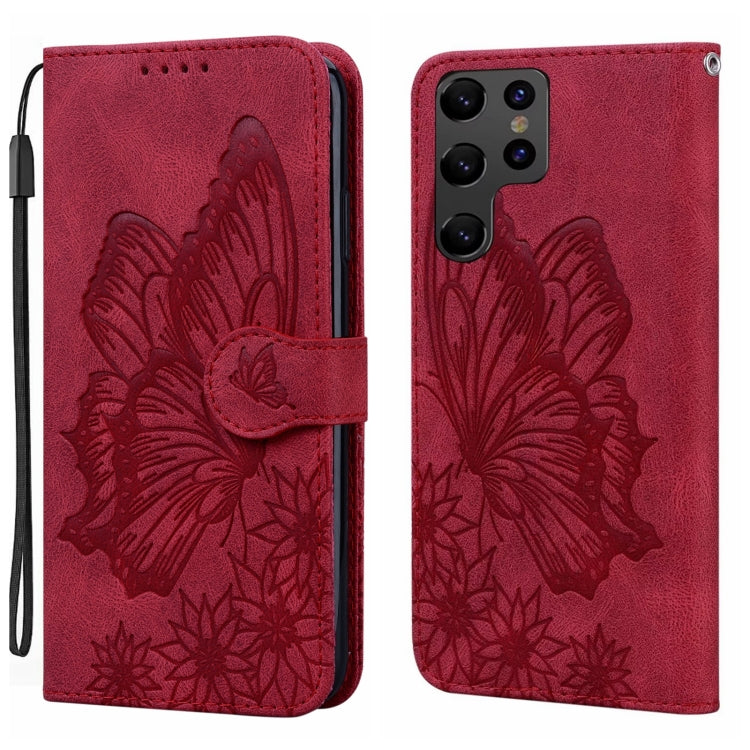 Retro Skin Feel Butterflies Embossing Horizontal Flip Leather Phone Case, For Galaxy S26 FE 5G, For Samsung Galaxy S26+ 5G, For Samsung Galaxy S26 Ultra 5G, For Samsung Galaxy S26 5G, For Samsung Galaxy S25 FE 5G, For Samsung Galaxy S25 5G             ...