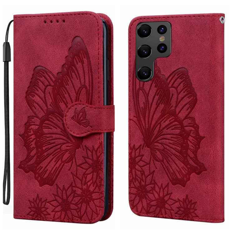 Retro Skin Feel Butterflies Embossing Horizontal Flip Leather Phone Case, For Samsung Galaxy S26+ 5G, For Samsung Galaxy S26 Ultra 5G, For Samsung Galaxy S26 5G, For Samsung Galaxy S25 FE 5G, For Samsung Galaxy S25 5G, For Samsung Galaxy S25+ 5G       ...