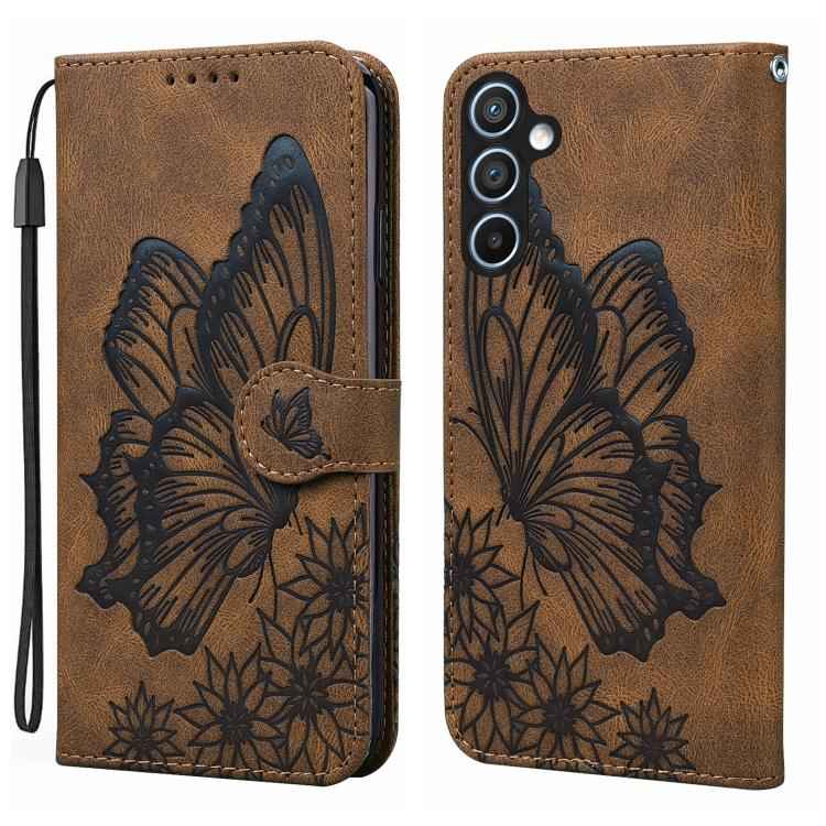 Retro Skin Feel Butterflies Embossing Horizontal Flip Leather Phone Case, For Samsung Galaxy S26+ 5G, For Samsung Galaxy S26 Ultra 5G, For Samsung Galaxy S26 5G, For Samsung Galaxy S25 FE 5G, For Samsung Galaxy S25 5G, For Samsung Galaxy S25+ 5G       ...