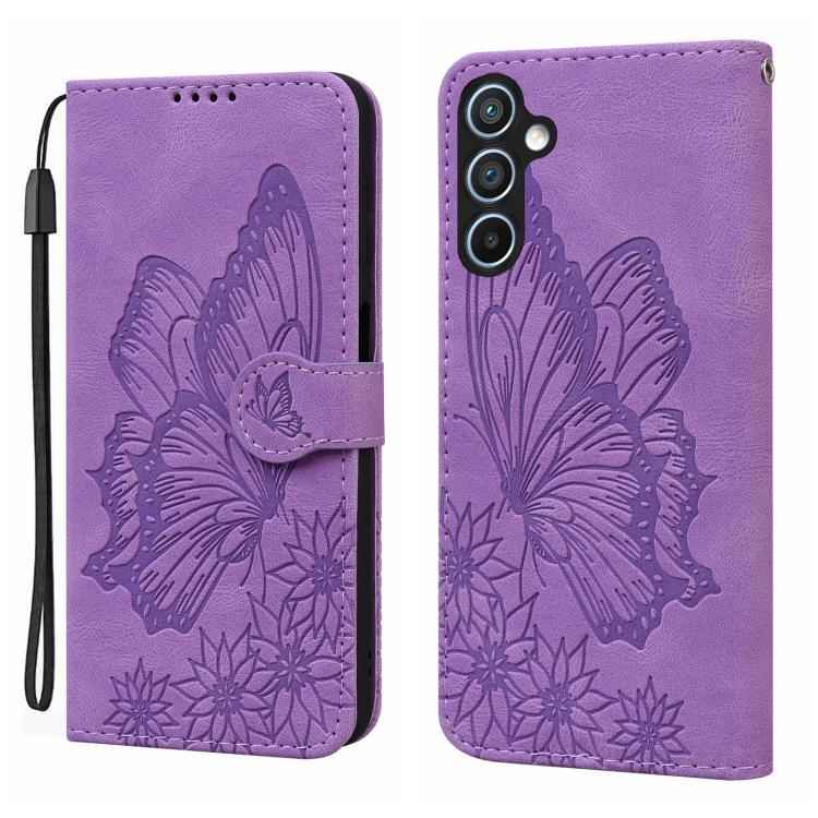 Retro Skin Feel Butterflies Embossing Horizontal Flip Leather Phone Case, For Samsung Galaxy S26+ 5G, For Samsung Galaxy S26 Ultra 5G, For Samsung Galaxy S26 5G, For Samsung Galaxy S25 FE 5G, For Samsung Galaxy S25 5G, For Samsung Galaxy S25+ 5G       ...