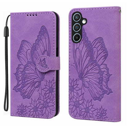 Retro Skin Feel Butterflies Embossing Horizontal Flip Leather Phone Case, For Galaxy S26 FE 5G, For Samsung Galaxy S26+ 5G, For Samsung Galaxy S26 Ultra 5G, For Samsung Galaxy S26 5G, For Samsung Galaxy S25 FE 5G, For Samsung Galaxy S25 5G             ...