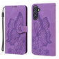 Retro Skin Feel Butterflies Embossing Horizontal Flip Leather Phone Case, For Galaxy S26 FE 5G, For Samsung Galaxy S26+ 5G, For Samsung Galaxy S26 Ultra 5G, For Samsung Galaxy S26 5G, For Samsung Galaxy S25 FE 5G, For Samsung Galaxy S25 5G             ...