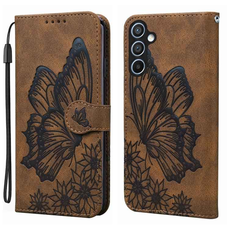 Retro Skin Feel Butterflies Embossing Horizontal Flip Leather Phone Case, For Samsung Galaxy S26+ 5G, For Samsung Galaxy S26 Ultra 5G, For Samsung Galaxy S26 5G, For Samsung Galaxy S25 FE 5G, For Samsung Galaxy S25 5G, For Samsung Galaxy S25+ 5G       ...