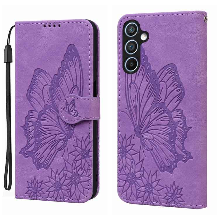 Retro Skin Feel Butterflies Embossing Horizontal Flip Leather Phone Case, For Samsung Galaxy S26+ 5G, For Samsung Galaxy S26 Ultra 5G, For Samsung Galaxy S26 5G, For Samsung Galaxy S25 FE 5G, For Samsung Galaxy S25 5G, For Samsung Galaxy S25+ 5G       ...