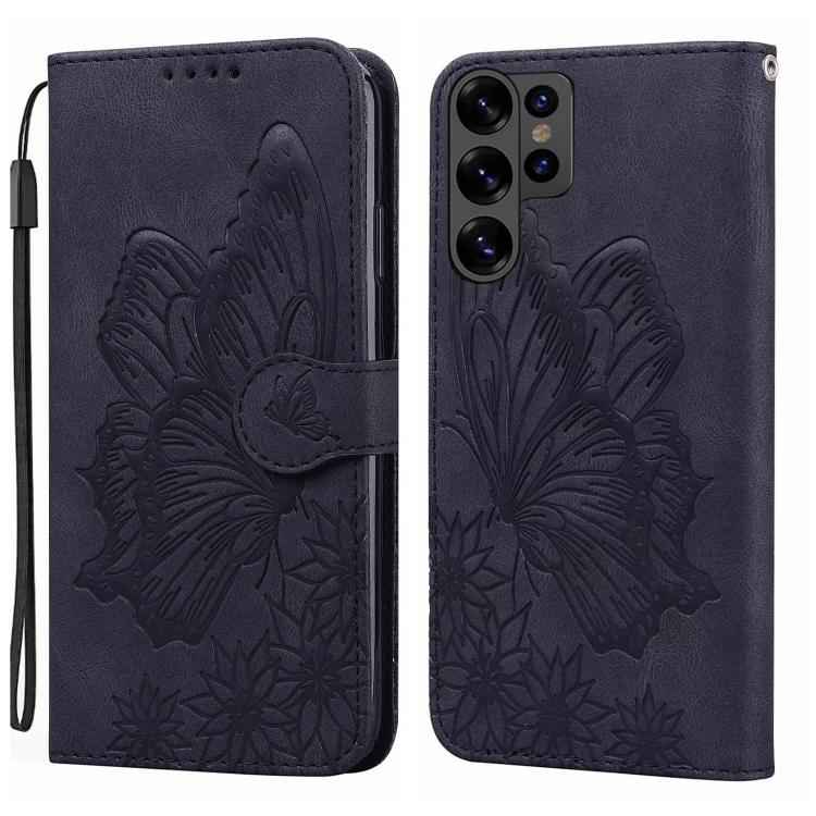 Retro Skin Feel Butterflies Embossing Horizontal Flip Leather Phone Case, For Samsung Galaxy S26+ 5G, For Samsung Galaxy S26 Ultra 5G, For Samsung Galaxy S26 5G, For Samsung Galaxy S25 FE 5G, For Samsung Galaxy S25 5G, For Samsung Galaxy S25+ 5G       ...