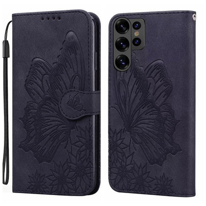 Retro Skin Feel Butterflies Embossing Horizontal Flip Leather Phone Case, For Galaxy S26 FE 5G, For Samsung Galaxy S26+ 5G, For Samsung Galaxy S26 Ultra 5G, For Samsung Galaxy S26 5G, For Samsung Galaxy S25 FE 5G, For Samsung Galaxy S25 5G             ...