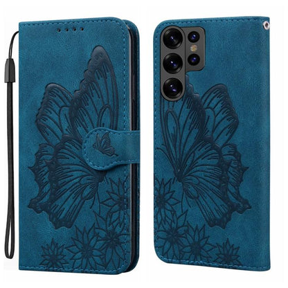 Retro Skin Feel Butterflies Embossing Horizontal Flip Leather Phone Case, For Galaxy S26 FE 5G, For Samsung Galaxy S26+ 5G, For Samsung Galaxy S26 Ultra 5G, For Samsung Galaxy S26 5G, For Samsung Galaxy S25 FE 5G, For Samsung Galaxy S25 5G             ...