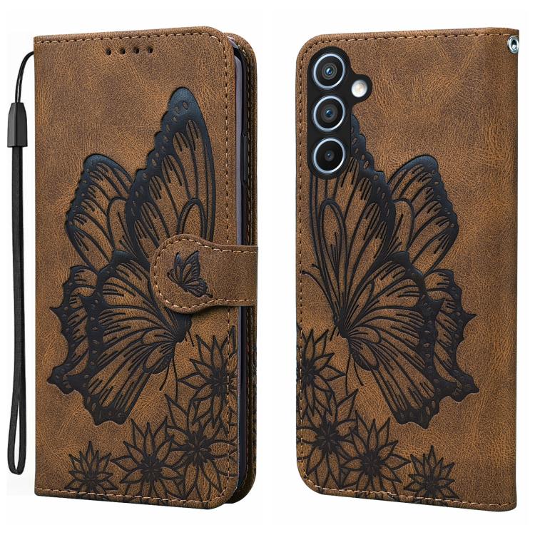 Retro Skin Feel Butterflies Embossing Horizontal Flip Leather Phone Case, For Galaxy S26 FE 5G, For Samsung Galaxy S26+ 5G, For Samsung Galaxy S26 Ultra 5G, For Samsung Galaxy S26 5G, For Samsung Galaxy S25 FE 5G, For Samsung Galaxy S25 5G             ...