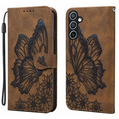 Retro Skin Feel Butterflies Embossing Horizontal Flip Leather Phone Case, For Galaxy S26 FE 5G, For Samsung Galaxy S26+ 5G, For Samsung Galaxy S26 Ultra 5G, For Samsung Galaxy S26 5G, For Samsung Galaxy S25 FE 5G, For Samsung Galaxy S25 5G             ...