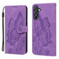 Retro Skin Feel Butterflies Embossing Horizontal Flip Leather Phone Case, For Galaxy S26 FE 5G, For Samsung Galaxy S26+ 5G, For Samsung Galaxy S26 Ultra 5G, For Samsung Galaxy S26 5G, For Samsung Galaxy S25 FE 5G, For Samsung Galaxy S25 5G             ...