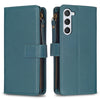 9 Card Slots Zipper Wallet Leather Flip Phone Case, For Samsung Galaxy S25 5G, For Samsung Galaxy S25+ 5G
