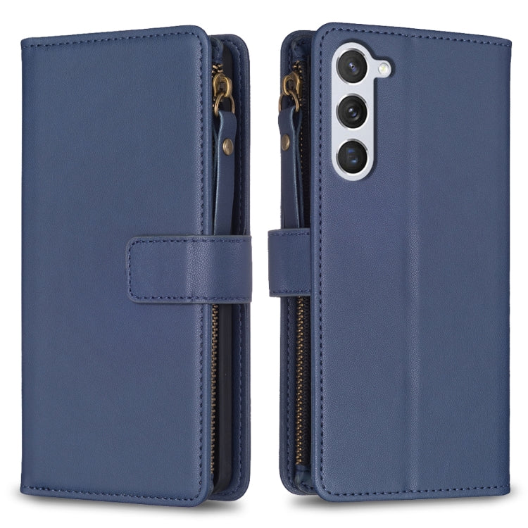 9 Card Slots Zipper Wallet Leather Flip Phone Case, For Samsung Galaxy S25 5G, For Samsung Galaxy S25+ 5G