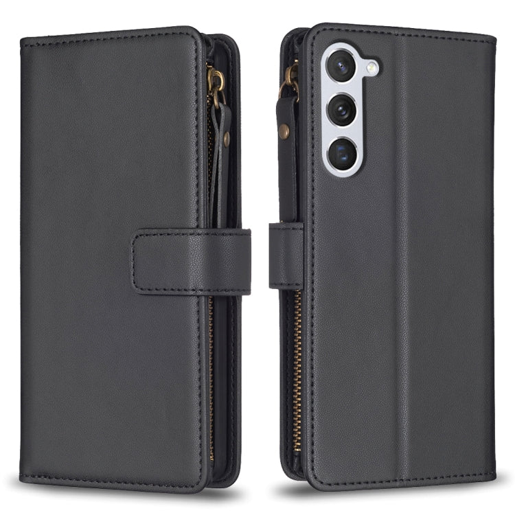 9 Card Slots Zipper Wallet Leather Flip Phone Case, For Samsung Galaxy S25 5G, For Samsung Galaxy S25+ 5G