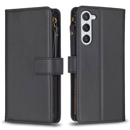 9 Card Slots Zipper Wallet Leather Flip Phone Case, For Samsung Galaxy S25 5G, For Samsung Galaxy S25+ 5G