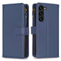 9 Card Slots Zipper Wallet Leather Flip Phone Case, For Samsung Galaxy S25 5G, For Samsung Galaxy S25+ 5G