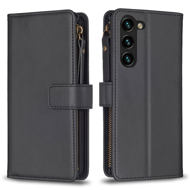 9 Card Slots Zipper Wallet Leather Flip Phone Case, For Samsung Galaxy S25 5G, For Samsung Galaxy S25+ 5G
