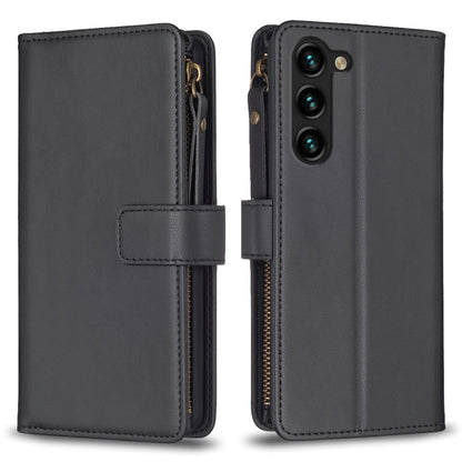 9 Card Slots Zipper Wallet Leather Flip Phone Case, For Samsung Galaxy S25 5G, For Samsung Galaxy S25+ 5G
