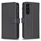 9 Card Slots Zipper Wallet Leather Flip Phone Case, For Samsung Galaxy S25 5G, For Samsung Galaxy S25+ 5G