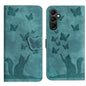 Butterfly Cat Embossing Flip Leather Phone Case, For Galaxy S26 FE 5G, For Samsung Galaxy S26+ 5G, For Samsung Galaxy S26 Edge 5G, For Samsung Galaxy S26 Ultra 5G, For Samsung Galaxy S26 5G, For Samsung Galaxy S25 FE 5G, For Samsung Galaxy S25 5G      ...