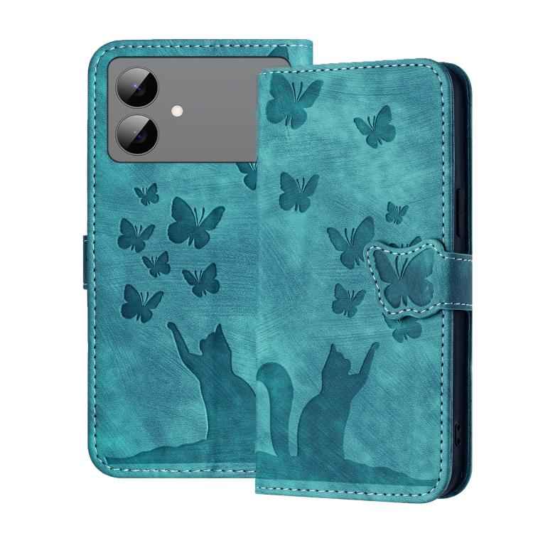 Butterfly Cat Embossing Flip Leather Phone Case, For Samsung Galaxy S26+ 5G, For Samsung Galaxy S26 Edge 5G, For Samsung Galaxy S26 Ultra 5G, For Samsung Galaxy S26 5G, For Samsung Galaxy S25 FE 5G, For Samsung Galaxy S25 5G, For Samsung Galaxy S25+ 5G...