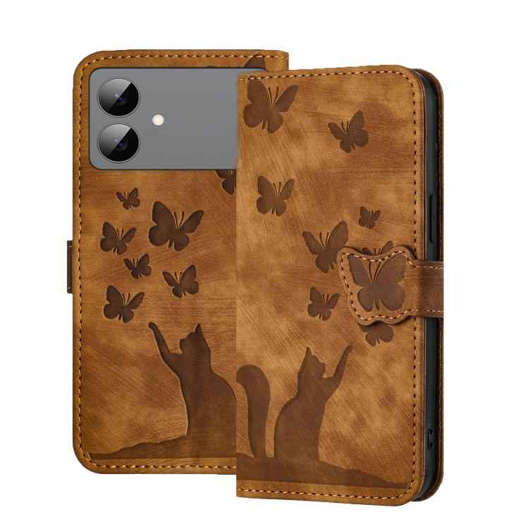 Butterfly Cat Embossing Flip Leather Phone Case, For Samsung Galaxy S26+ 5G, For Samsung Galaxy S26 Edge 5G, For Samsung Galaxy S26 Ultra 5G, For Samsung Galaxy S26 5G, For Samsung Galaxy S25 FE 5G, For Samsung Galaxy S25 5G, For Samsung Galaxy S25+ 5G...