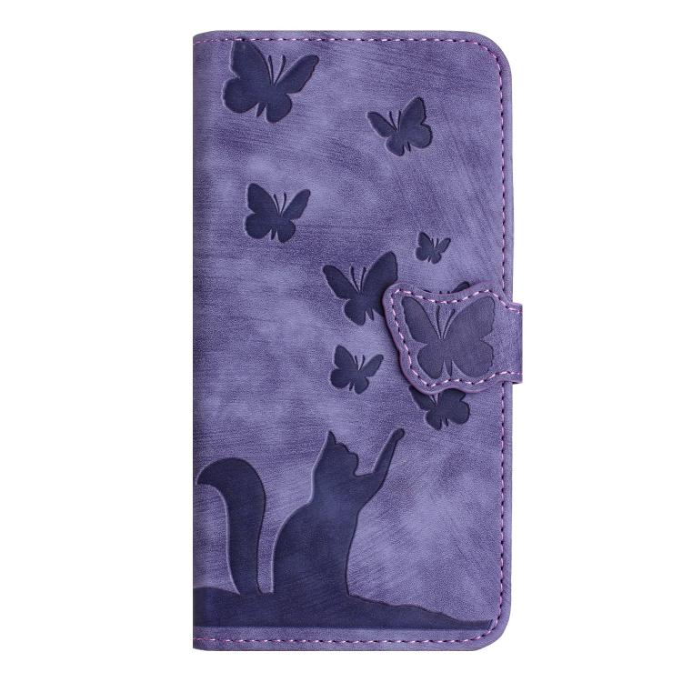 Butterfly Cat Embossing Flip Leather Phone Case, For Galaxy S26 FE 5G, For Samsung Galaxy S26+ 5G, For Samsung Galaxy S26 Edge 5G, For Samsung Galaxy S26 Ultra 5G, For Samsung Galaxy S26 5G, For Samsung Galaxy S25 FE 5G, For Samsung Galaxy S25 5G      ...