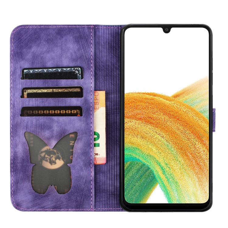 Butterfly Cat Embossing Flip Leather Phone Case, For Galaxy S26 FE 5G, For Samsung Galaxy S26+ 5G, For Samsung Galaxy S26 Edge 5G, For Samsung Galaxy S26 Ultra 5G, For Samsung Galaxy S26 5G, For Samsung Galaxy S25 FE 5G, For Samsung Galaxy S25 5G      ...
