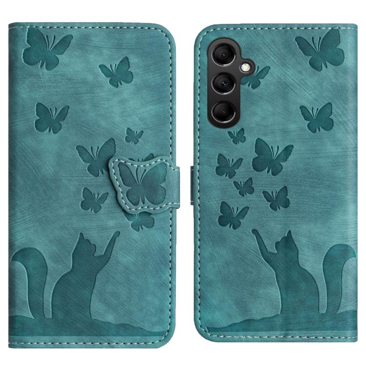 Butterfly Cat Embossing Flip Leather Phone Case, For Galaxy S26 FE 5G, For Samsung Galaxy S26+ 5G, For Samsung Galaxy S26 Edge 5G, For Samsung Galaxy S26 Ultra 5G, For Samsung Galaxy S26 5G, For Samsung Galaxy S25 FE 5G, For Samsung Galaxy S25 5G      ...