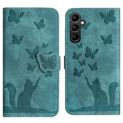 Butterfly Cat Embossing Flip Leather Phone Case, For Galaxy S26 FE 5G, For Samsung Galaxy S26+ 5G, For Samsung Galaxy S26 Edge 5G, For Samsung Galaxy S26 Ultra 5G, For Samsung Galaxy S26 5G, For Samsung Galaxy S25 FE 5G, For Samsung Galaxy S25 5G      ...