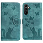 Butterfly Cat Embossing Flip Leather Phone Case, For Galaxy S26 FE 5G, For Samsung Galaxy S26+ 5G, For Samsung Galaxy S26 Edge 5G, For Samsung Galaxy S26 Ultra 5G, For Samsung Galaxy S26 5G, For Samsung Galaxy S25 FE 5G, For Samsung Galaxy S25 5G      ...