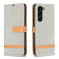 Color Block Denim Texture Leather Phone Case, For Samsung Galaxy S25 5G, For Samsung Galaxy S25+ 5G