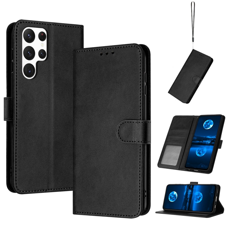 Solid Calf Texture Flip Leather Phone Case, For Samsung Galaxy S26+ 5G, For Samsung Galaxy S26 Ultra 5G, For Samsung Galaxy S26 5G, For Samsung Galaxy S25 / S24 5G, For Samsung Galaxy S25+ / S24+ 5G, For Samsung Galaxy S25 Ultra 5G