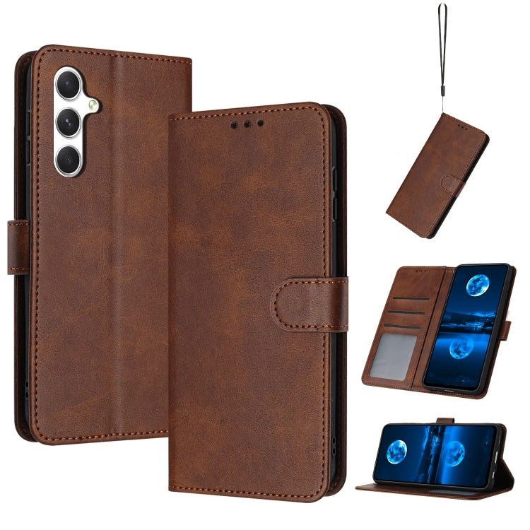 Solid Calf Texture Flip Leather Phone Case, For Samsung Galaxy S26+ 5G, For Samsung Galaxy S26 Ultra 5G, For Samsung Galaxy S26 5G, For Samsung Galaxy S25 / S24 5G, For Samsung Galaxy S25+ / S24+ 5G, For Samsung Galaxy S25 Ultra 5G