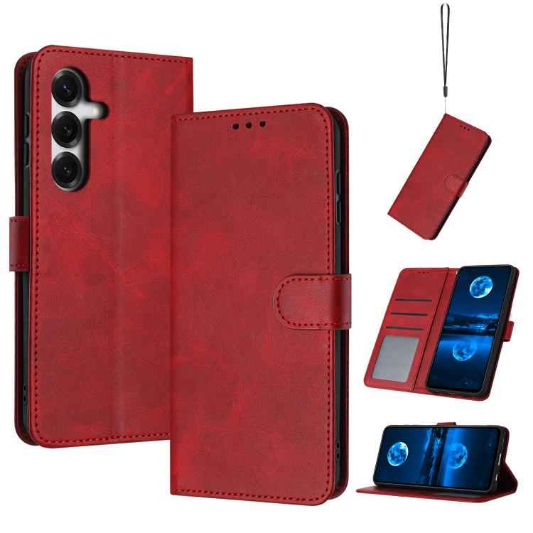 Solid Calf Texture Flip Leather Phone Case, For Samsung Galaxy S26+ 5G, For Samsung Galaxy S26 Ultra 5G, For Samsung Galaxy S26 5G, For Samsung Galaxy S25 / S24 5G, For Samsung Galaxy S25+ / S24+ 5G, For Samsung Galaxy S25 Ultra 5G