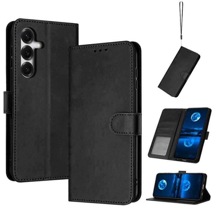 Solid Calf Texture Flip Leather Phone Case, For Samsung Galaxy S26+ 5G, For Samsung Galaxy S26 Ultra 5G, For Samsung Galaxy S26 5G, For Samsung Galaxy S25 / S24 5G, For Samsung Galaxy S25+ / S24+ 5G, For Samsung Galaxy S25 Ultra 5G