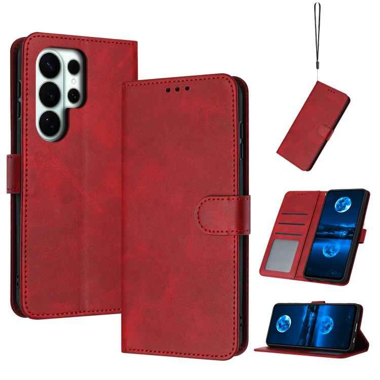 Solid Calf Texture Flip Leather Phone Case, For Samsung Galaxy S26+ 5G, For Samsung Galaxy S26 Ultra 5G, For Samsung Galaxy S26 5G, For Samsung Galaxy S25 / S24 5G, For Samsung Galaxy S25+ / S24+ 5G, For Samsung Galaxy S25 Ultra 5G