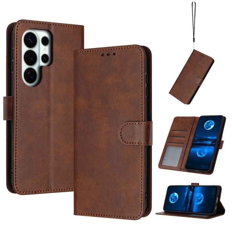 Solid Calf Texture Flip Leather Phone Case, For Samsung Galaxy S26+ 5G, For Samsung Galaxy S26 Ultra 5G, For Samsung Galaxy S26 5G, For Samsung Galaxy S25 / S24 5G, For Samsung Galaxy S25+ / S24+ 5G, For Samsung Galaxy S25 Ultra 5G