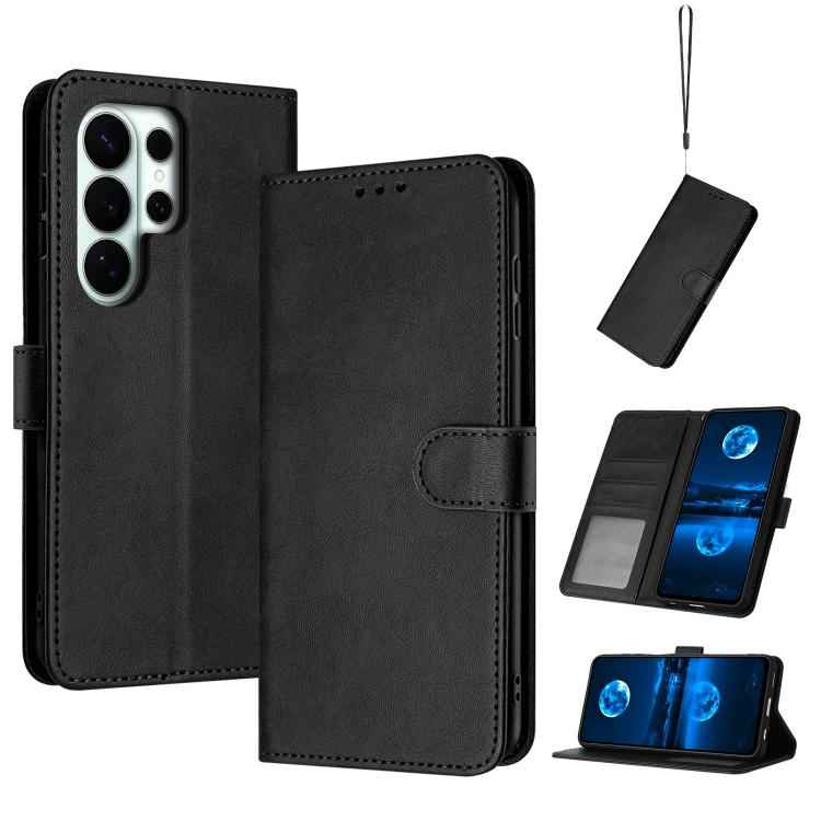 Solid Calf Texture Flip Leather Phone Case, For Samsung Galaxy S26+ 5G, For Samsung Galaxy S26 Ultra 5G, For Samsung Galaxy S26 5G, For Samsung Galaxy S25 / S24 5G, For Samsung Galaxy S25+ / S24+ 5G, For Samsung Galaxy S25 Ultra 5G