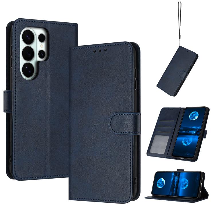 Solid Calf Texture Flip Leather Phone Case, For Samsung Galaxy S26+ 5G, For Samsung Galaxy S26 Ultra 5G, For Samsung Galaxy S26 5G, For Samsung Galaxy S25 / S24 5G, For Samsung Galaxy S25+ / S24+ 5G, For Samsung Galaxy S25 Ultra 5G