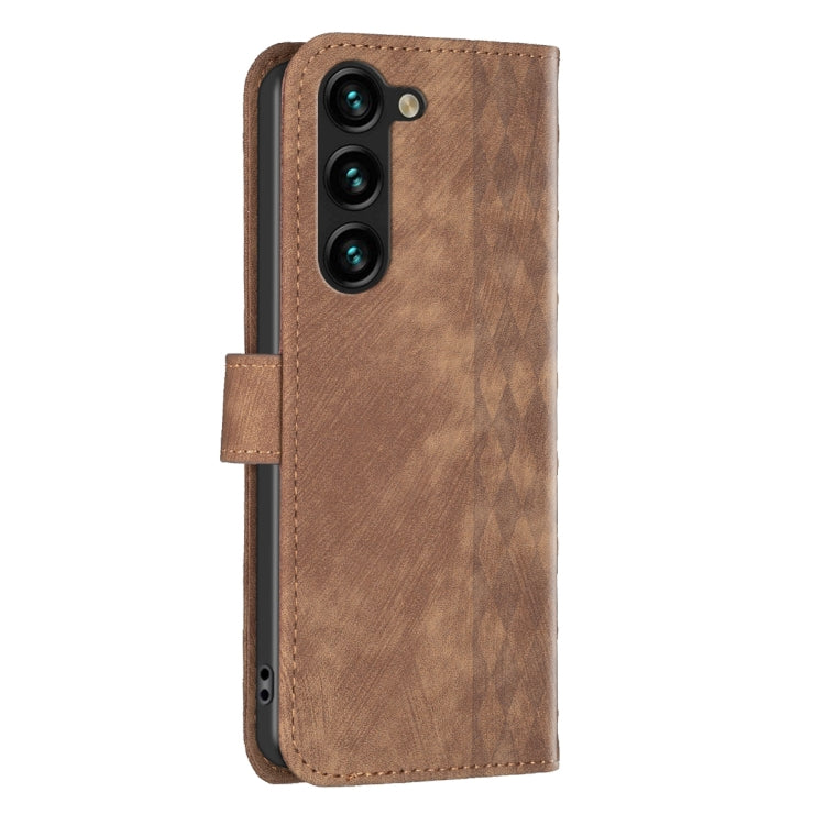 Plaid Embossed Leather Phone Case, For Samsung Galaxy S25 5G, For Samsung Galaxy S25+ 5G