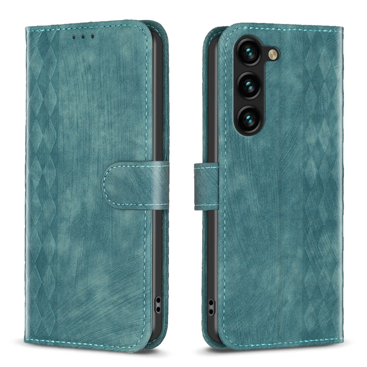 Plaid Embossed Leather Phone Case, For Samsung Galaxy S25 5G, For Samsung Galaxy S25+ 5G