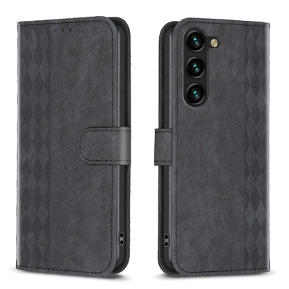 Plaid Embossed Leather Phone Case, For Samsung Galaxy S25 5G, For Samsung Galaxy S25+ 5G