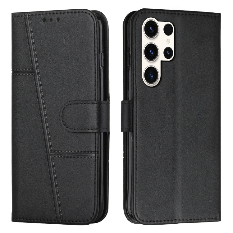 Stitching Calf Texture Buckle Leather Phone Case, For Samsung Galaxy S26+ 5G, For Samsung Galaxy S26 Ultra 5G, For Samsung Galaxy S26 5G, For Samsung Galaxy S25 FE 5G, For Samsung Galaxy S25 Edge 5G, For Samsung Galaxy S25 / S24 5G                     ...