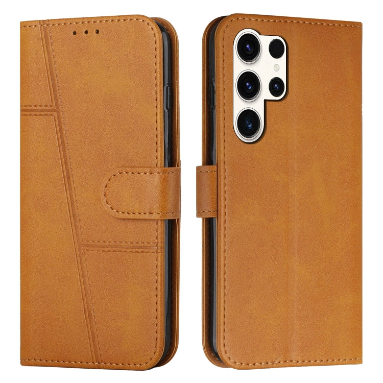 Stitching Calf Texture Buckle Leather Phone Case, For Samsung Galaxy S26+ 5G, For Samsung Galaxy S26 Ultra 5G, For Samsung Galaxy S26 5G, For Samsung Galaxy S25 FE 5G, For Samsung Galaxy S25 Edge 5G, For Samsung Galaxy S25 / S24 5G                     ...