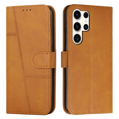 Stitching Calf Texture Buckle Leather Phone Case, For Samsung Galaxy S26+ 5G, For Samsung Galaxy S26 Ultra 5G, For Samsung Galaxy S26 5G, For Samsung Galaxy S25 FE 5G, For Samsung Galaxy S25 Edge 5G, For Samsung Galaxy S25 / S24 5G                     ...