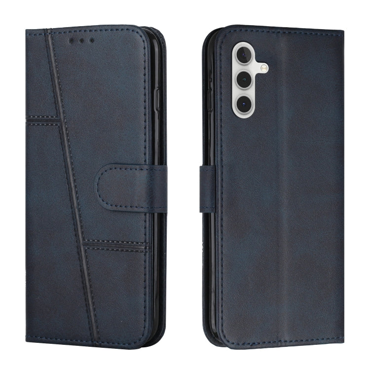 Stitching Calf Texture Buckle Leather Phone Case, For Samsung Galaxy S26+ 5G, For Samsung Galaxy S26 Ultra 5G, For Samsung Galaxy S26 5G, For Samsung Galaxy S25 FE 5G, For Samsung Galaxy S25 Edge 5G, For Samsung Galaxy S25 / S24 5G                     ...